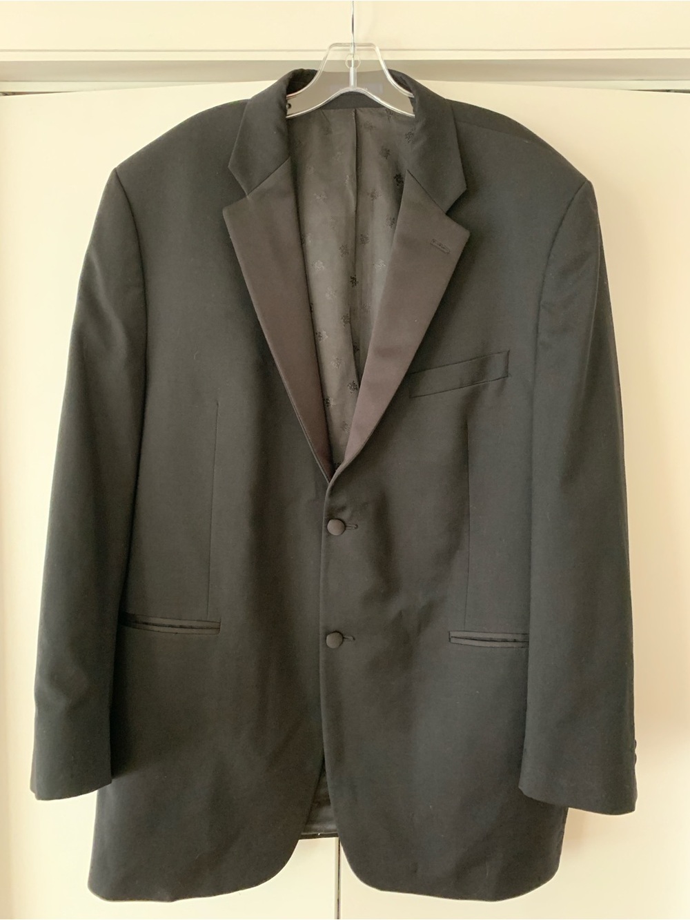 Ralph By Ralph Lauren Tuxedo Blazer Sport Coat Mens Size 48 100% Wool Jacket